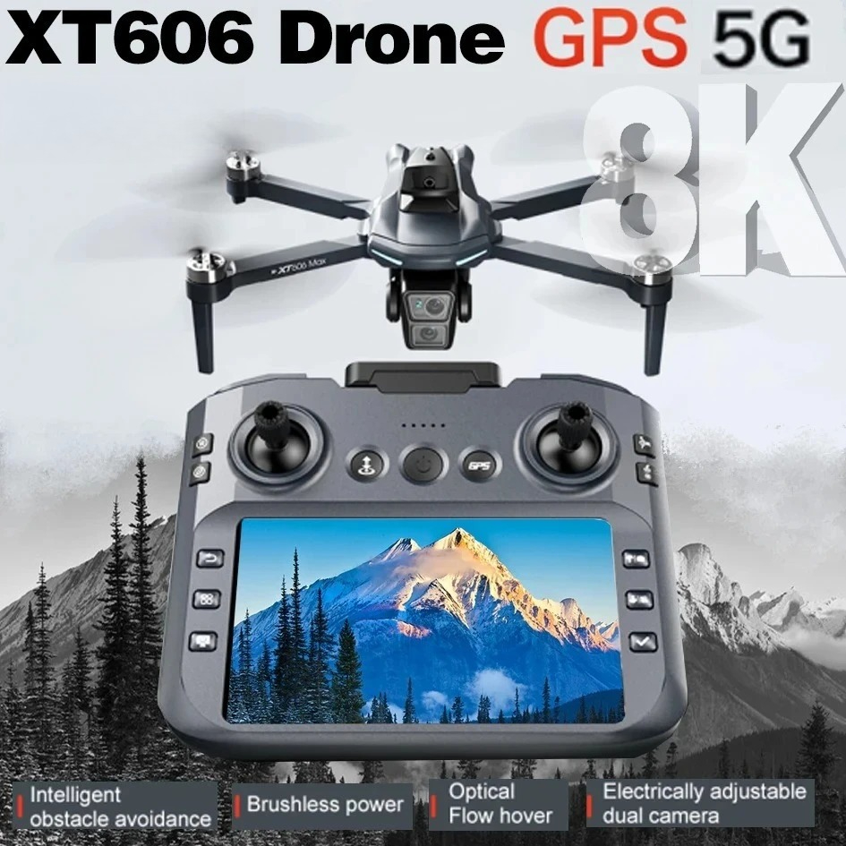 Drone Gps Mount - โดรนรุ่น Original XT606 ระดับมืออาชีพ กล้อง 8K