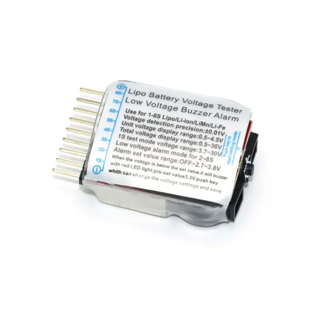 Drone Buzzer - NEEBRC 5 ชิ้น 1S-8S LED เครื่องวัดแรงดันแบตเตอรี่ลิเธียมโพลิเมอร์