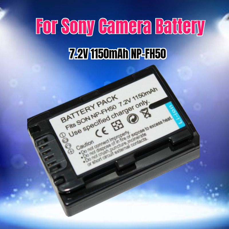 Drone Battery - แบตเตอรี่กล้อง 7.2V 1150mAh รุ่น NP-FH50 สำหรับกล้อง