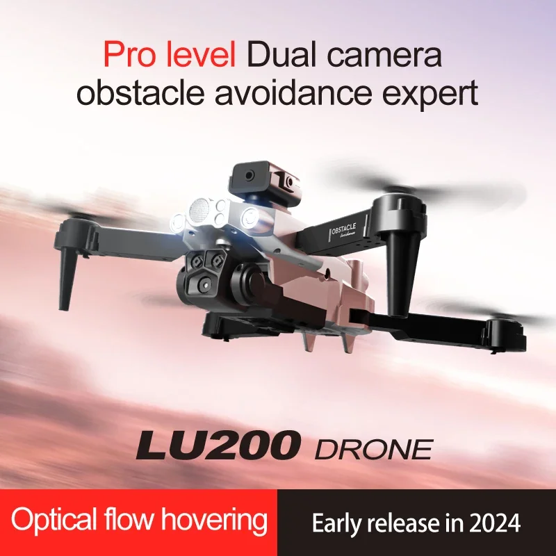 Drone Gps Mount - โดรน LU200 8K GPS กล้องสามตัว พร้อมระบบหลบหลีกสิ่งกีดขวางรอบทิศทาง,