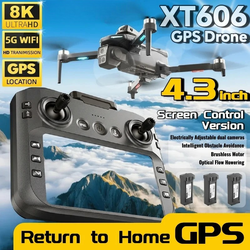 Drone Gps Mount - ข้อเสนอที่ดีที่สุด XT606 MAX โดรน GPS 4K