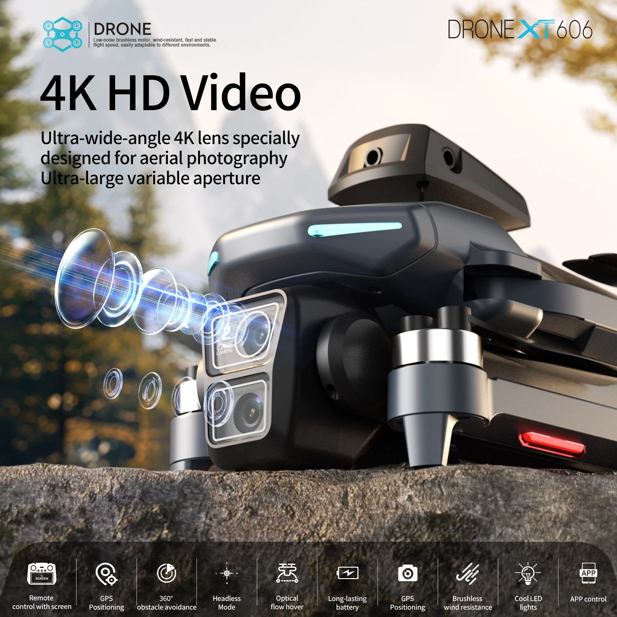 โดรน XT606 MAX GPS รุ่นดั้งเดิ - Drone Gps Mount บทวิจารณ์และราคา