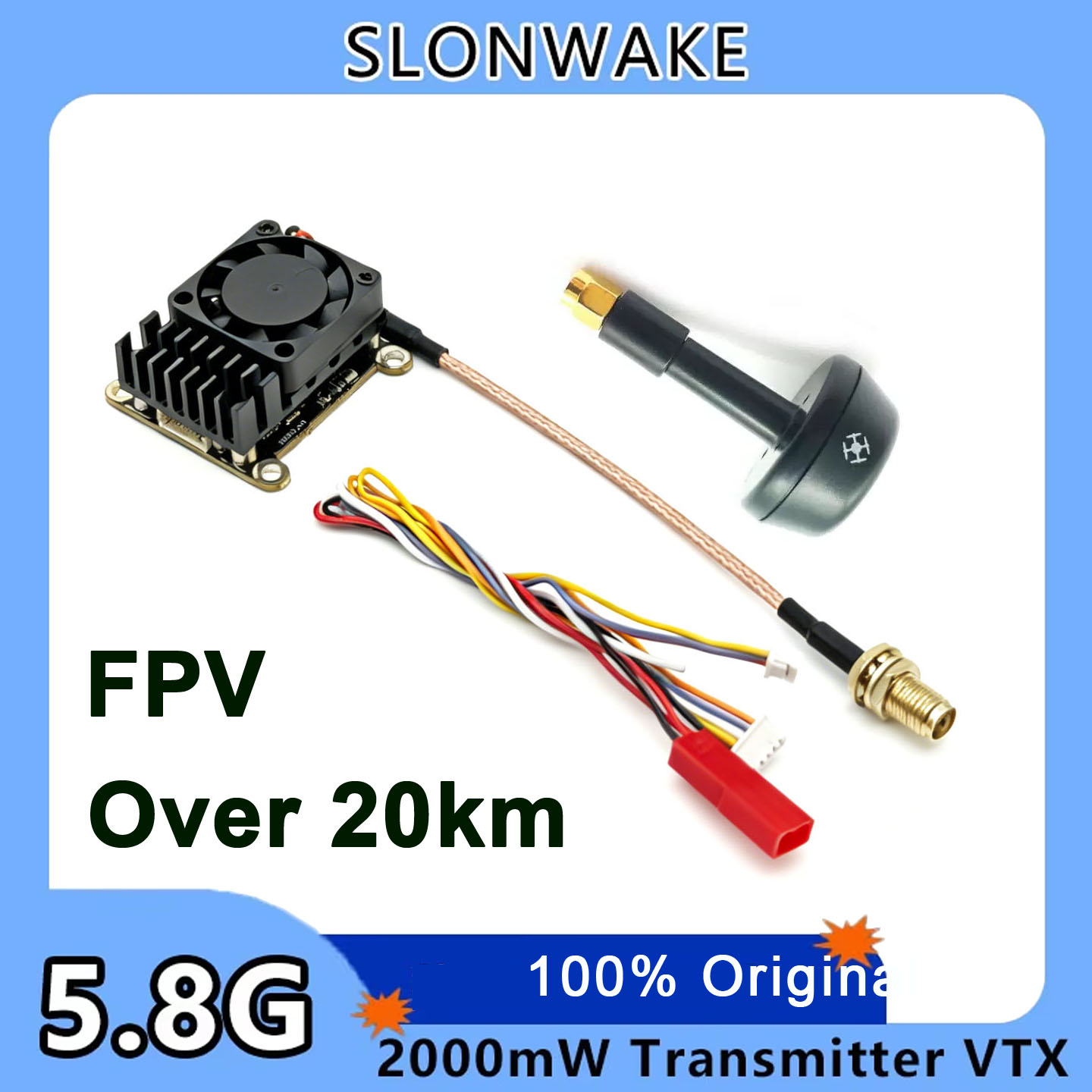 อัปเกรดใหม่ 5.8Ghz 2W ตัวส่งสั - Drone Transmitter บทวิจารณ์และราคา