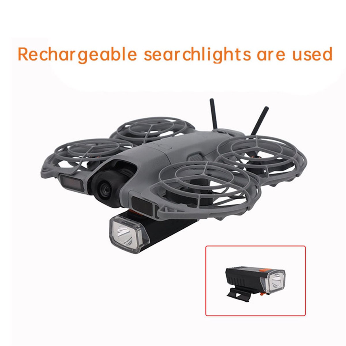 ไฟฉายแบบชาร์จได้ DTC5 สำหรับอุ - Drone Led Light บทวิจารณ์และราคา